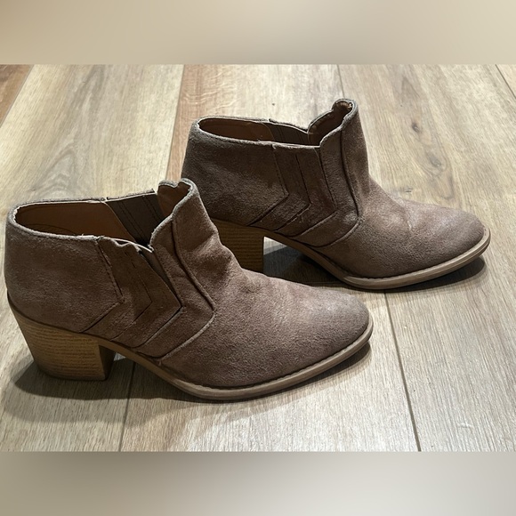 Altar’s State Brown Suede Heeled Ankle Boots Women’s 8 - Picture 4 of 7